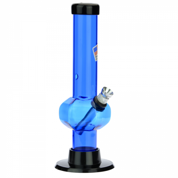 Acrylic Straight Tube Bubble Base Mini Bong