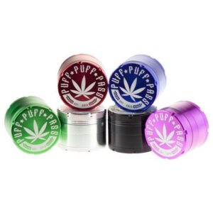 Famous Brandz Puff Puff Pass 4-Part Aluminum Herb Grinder | 62 mm