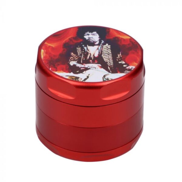 Famous Brandz 4-Part Magnetic Aluminum Jimi Fire Herb Grinder