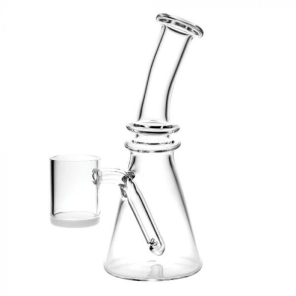 Mini All-In-One Quartz Oil Rig With a Opaque Bottom Banger