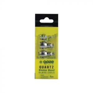 Ooze Dual Quartz Glass Dome Coils - 5 Pack