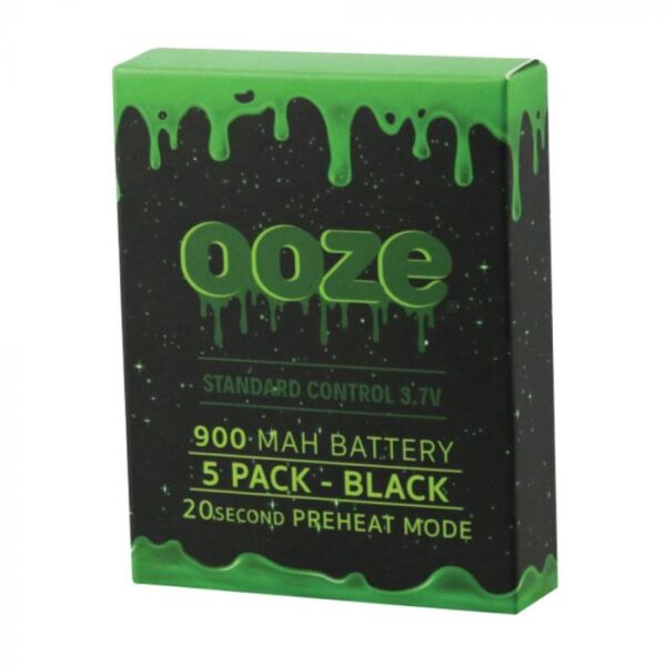 Ooze Standard 900mAh Batteries - 5 Pack - Image 3