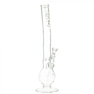 G-Spot Glass Wave Ice Bong with Flame Polished Logo | 50cm