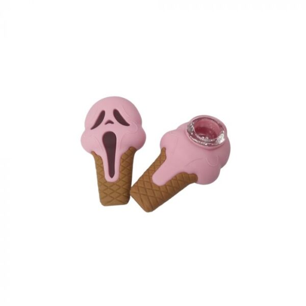 Cloud 8 Ghost Face Ice Cream Silicone Hand Pipe - Image 5