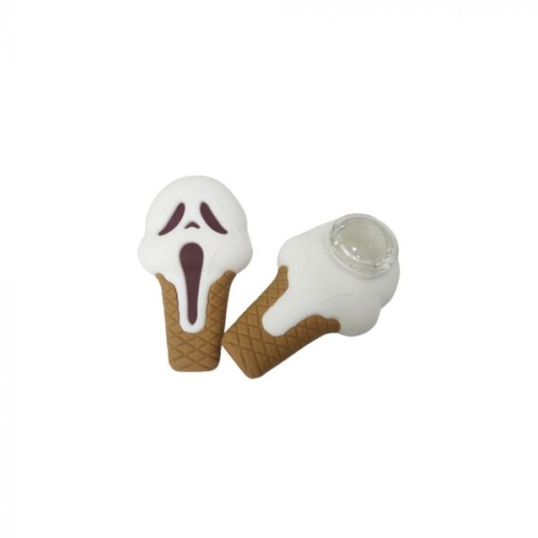 Cloud 8 Ghost Face Ice Cream Silicone Hand Pipe - Image 3