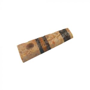 Multicolor Striped Stone Pipe