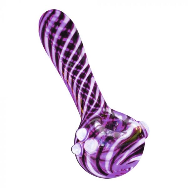 Pulsar UV Candy Stripe Spoon Pipe - Image 4