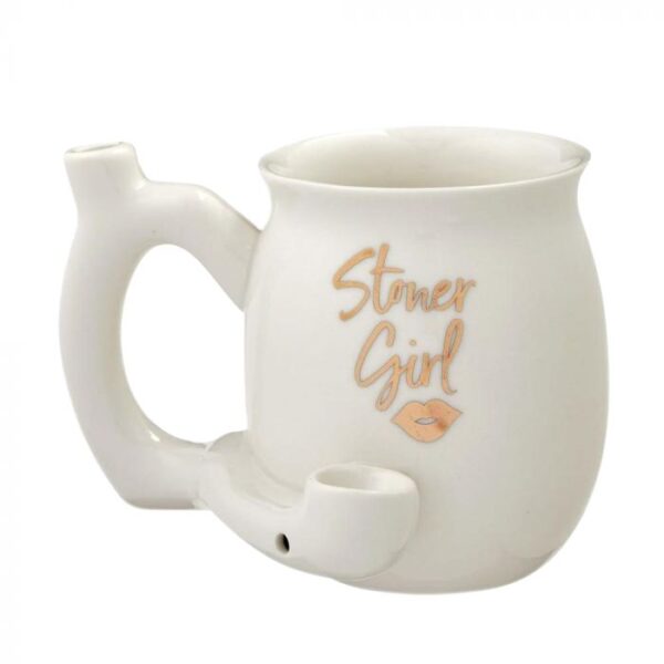 Stoner Girl Petite Ceramic Mug Pipe - Image 3