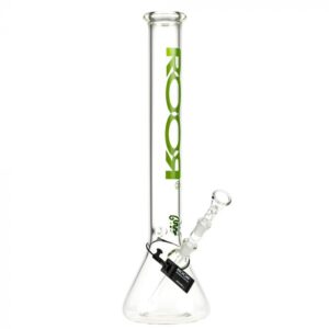 ROOR Little Sista Beaker Base 7mm Glass Ice Bong | Green Logo | 14.5mm