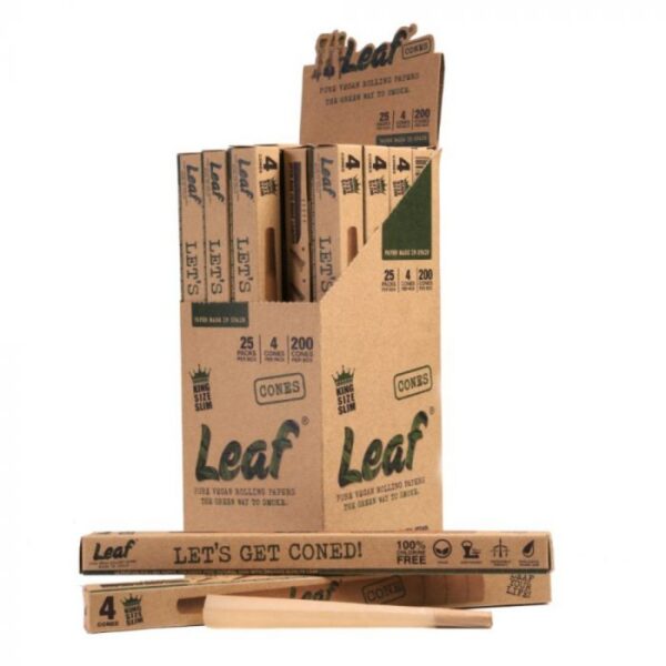 Molino Glass LEAF Pre-Rolled King Size Slim Cones | 25 Pack - Image 2