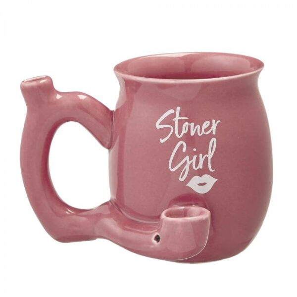 Stoner Girl Petite Ceramic Mug Pipe - Image 2