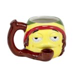 Roast & Toast Stoned Emoji Ceramic Pipe Mug | 18oz