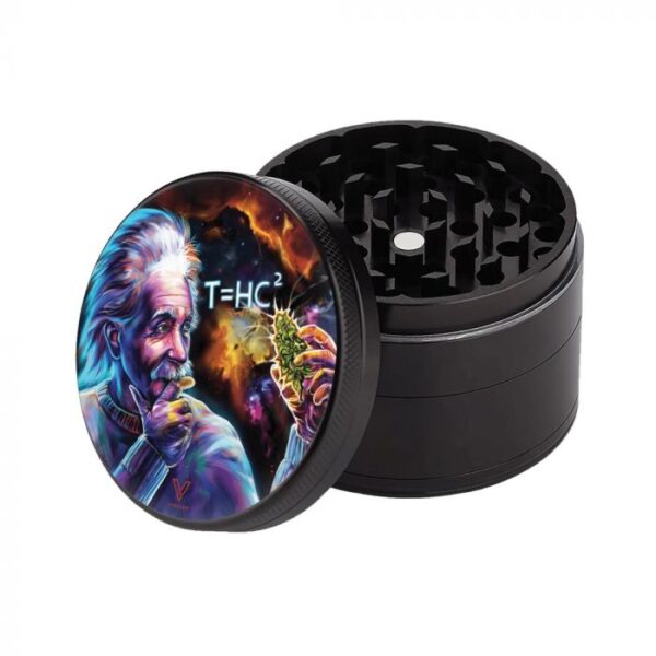 V Syndicate 4-Piece CleanCut Non-Stick Grinder | 55mm | T=HC2 Einstein Black Hole